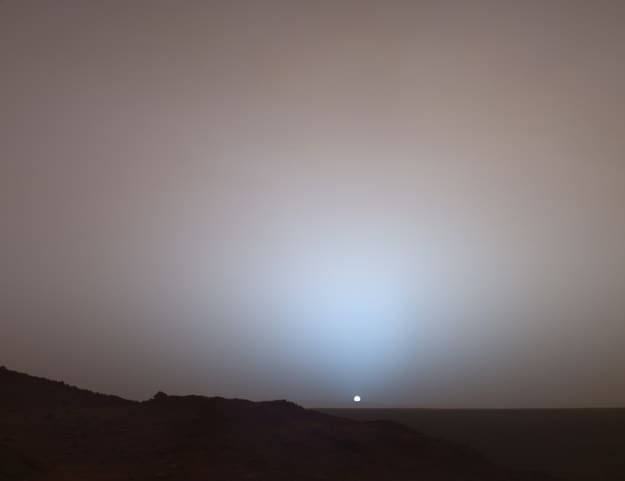 sunsetonmars И ето как изглежда залеза на Марс